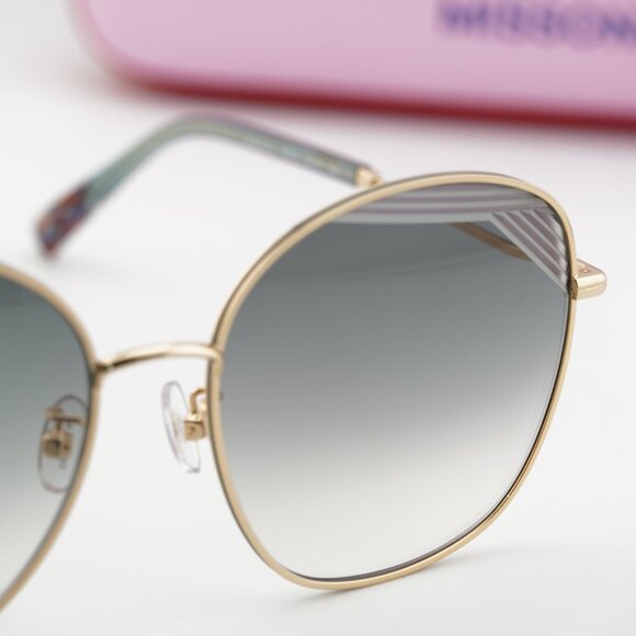 Missoni MIS 0014/S 0PEF 9O Geometric Sunglasses - Gold/Grey